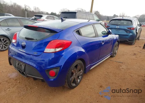 2014 Hyundai Veloster Turbo R-Spec from USA, damaged, VIN KMHTC6AE8EU202386